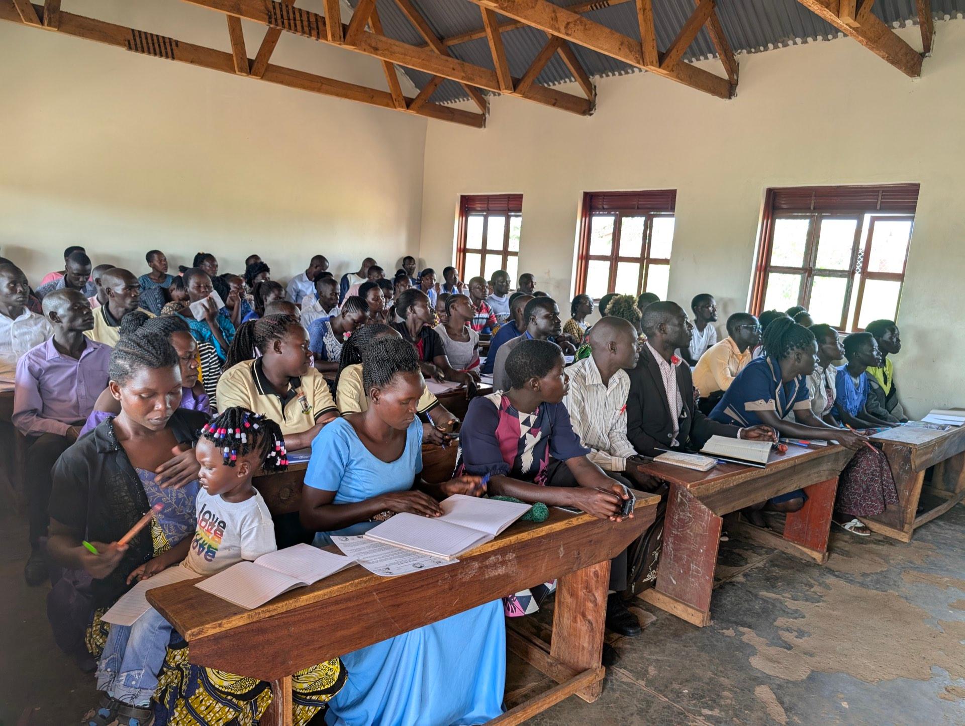 School leaders and teachers in a literacy systems strengthening session